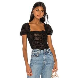 Revolve Majorelle Julius Bodysuit in Black Size XS